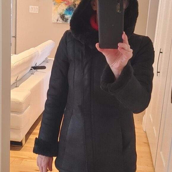 DANIER BLACK LEATHER WINTER JACKET - Picture 5 of 7